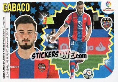 Cromo Cabaco (6) - Liga Spagnola 2018-2019 - Colecciones ESTE