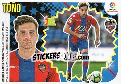 Sticker Toño (7) - Liga Spagnola 2018-2019 n. 409 - Colecciones ESTE