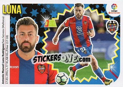 Sticker Luna (8A) - Liga Spagnola 2018-2019 - Colecciones ESTE