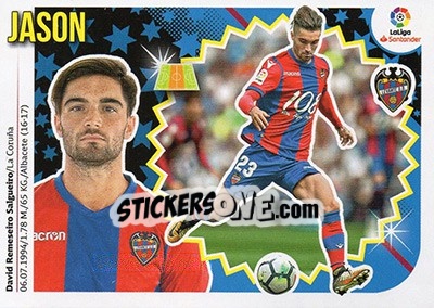Sticker Jason (12A) - Liga Spagnola 2018-2019 n. 415 - Colecciones ESTE