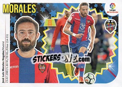 Sticker Morales (13) - Liga Spagnola 2018-2019 n. 417 - Colecciones ESTE