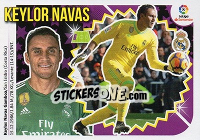 Sticker Keylor Navas (1) - Liga Spagnola 2018-2019 - Colecciones ESTE