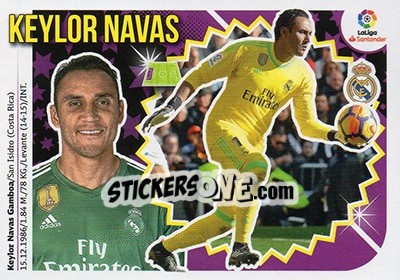Sticker Keylor Navas (1) - Liga Spagnola 2018-2019 n. 431 - Colecciones ESTE