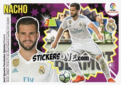 Sticker Nacho Fernández (5A) - Liga Spagnola 2018-2019 n. 435 - Colecciones ESTE