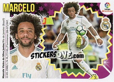 Sticker Marcelo (7A) - Liga Spagnola 2018-2019 n. 438 - Colecciones ESTE