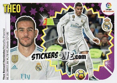 Figurina Theo Hernández (7B) - Liga Spagnola 2018-2019 - Colecciones ESTE