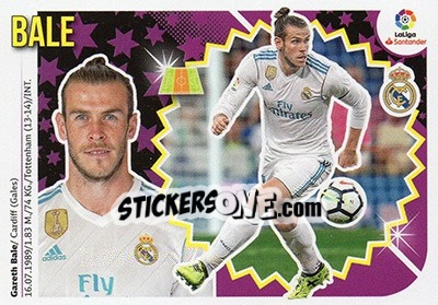 Sticker Bale (13A) - Liga Spagnola 2018-2019 n. 446 - Colecciones ESTE