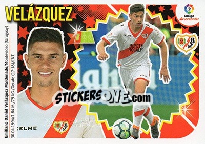 Sticker Velázquez (6) - Liga Spagnola 2018-2019 n. 466 - Colecciones ESTE