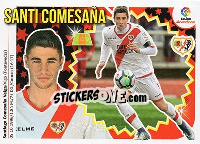 Sticker Santi Comesaña (10) - Liga Spagnola 2018-2019 n. 470 - Colecciones ESTE