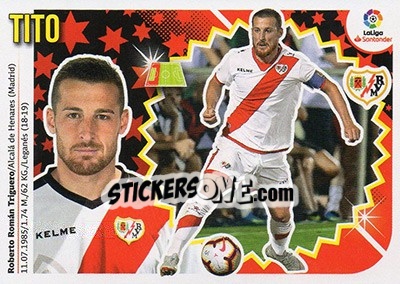 Sticker Tito (3BIS) - Liga Spagnola 2018-2019 n. 481 - Colecciones ESTE