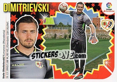 Cromo Dimitrievski (2BIS) - Liga Spagnola 2018-2019 n. 484 - Colecciones ESTE