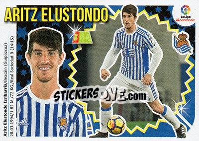 Cromo Aritz Elustondo (3B) - Liga Spagnola 2018-2019 n. 494 - Colecciones ESTE