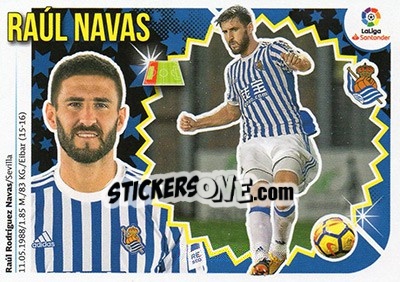 Sticker Raúl Navas (5) - Liga Spagnola 2018-2019 n. 496 - Colecciones ESTE