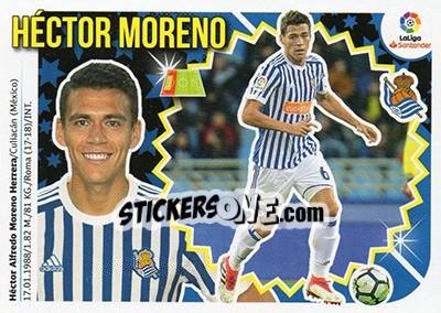 Sticker Héctor Moreno (6) - Liga Spagnola 2018-2019 n. 497 - Colecciones ESTE