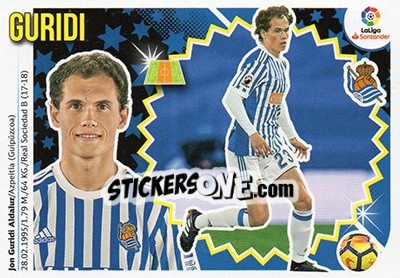 Sticker Guridi (9) - Liga Spagnola 2018-2019 n. 501 - Colecciones ESTE