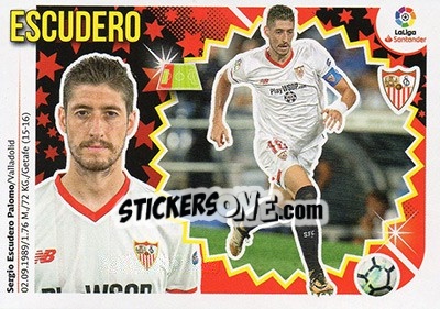 Sticker Escudero (7A) - Liga Spagnola 2018-2019 n. 527 - Colecciones ESTE