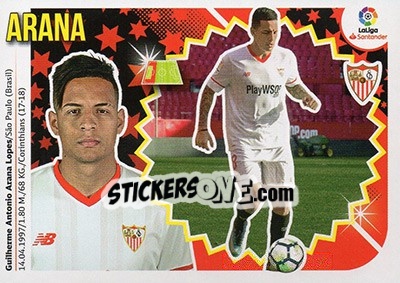 Sticker Arana (7B) - Liga Spagnola 2018-2019 n. 528 - Colecciones ESTE