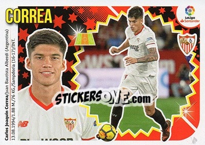 Sticker Joaquin Correa (11A) - Liga Spagnola 2018-2019 n. 532 - Colecciones ESTE