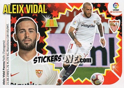 Sticker Aleix Vidal (11B) - Liga Spagnola 2018-2019 n. 533 - Colecciones ESTE
