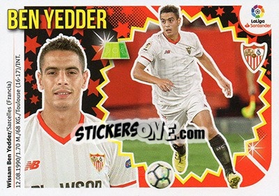 Sticker Ben Yedder (14) - Liga Spagnola 2018-2019 n. 536 - Colecciones ESTE