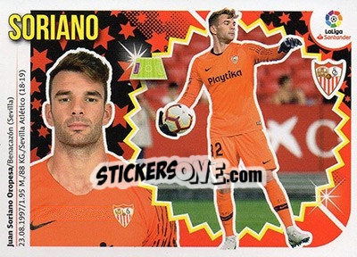Sticker Soriano (1BIS) - Liga Spagnola 2018-2019 n. 541 - Colecciones ESTE