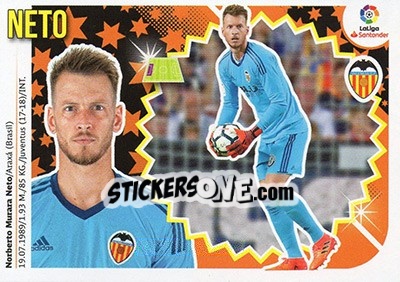 Sticker Neto (1) - Liga Spagnola 2018-2019 n. 551 - Colecciones ESTE