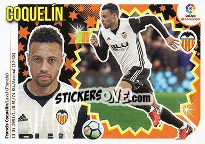 Sticker Coquelin (10) - Liga Spagnola 2018-2019 n. 562 - Colecciones ESTE