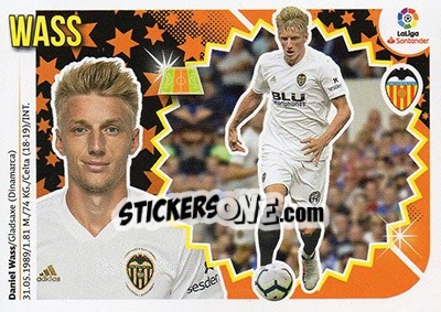 Figurina Wass (12) - Liga Spagnola 2018-2019 n. 564 - Colecciones ESTE