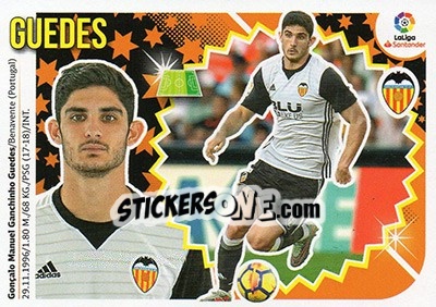 Sticker Gonçalo Guedes (13) - Liga Spagnola 2018-2019 n. 565 - Colecciones ESTE