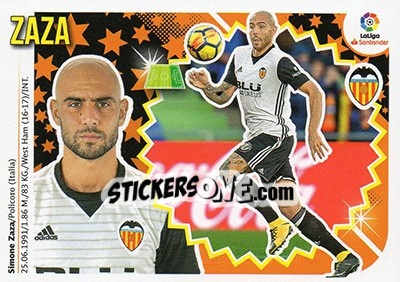 Cromo Zaza (14A) - Liga Spagnola 2018-2019 - Colecciones ESTE