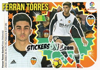 Sticker Ferran Torres (14B) - Liga Spagnola 2018-2019 n. 567 - Colecciones ESTE
