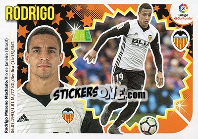 Sticker Rodrigo Moreno (16) - Liga Spagnola 2018-2019 n. 569 - Colecciones ESTE