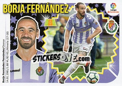 Sticker Borja Fernández (9) - Liga Spagnola 2018-2019 - Colecciones ESTE