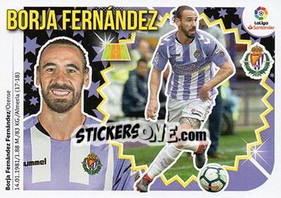 Sticker Borja Fernández (9) - Liga Spagnola 2018-2019 n. 589 - Colecciones ESTE