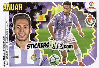 Sticker Anuar (10A) - Liga Spagnola 2018-2019 n. 590 - Colecciones ESTE