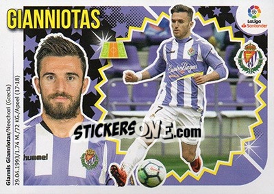 Sticker Gianniotas (12) - Liga Spagnola 2018-2019 n. 593 - Colecciones ESTE