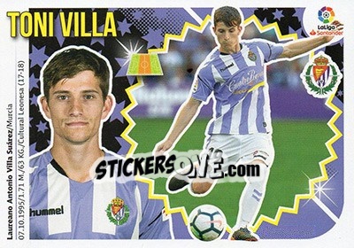 Sticker Toni Villa (13) - Liga Spagnola 2018-2019 n. 594 - Colecciones ESTE