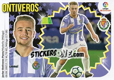 Sticker Ontiveros (14A) - Liga Spagnola 2018-2019 n. 595 - Colecciones ESTE
