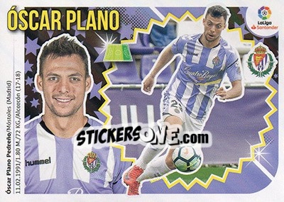 Sticker óscar Plano (15) - Liga Spagnola 2018-2019 n. 597 - Colecciones ESTE