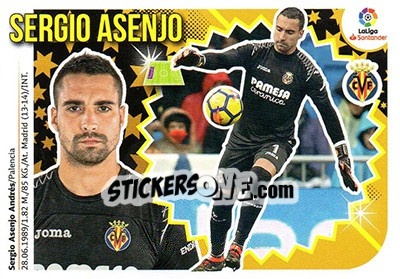 Sticker Sergio Asenjo (1) - Liga Spagnola 2018-2019 - Colecciones ESTE