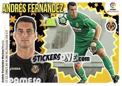 Sticker Andrés Fernández (2) - Liga Spagnola 2018-2019 n. 612 - Colecciones ESTE
