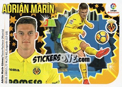 Sticker Adrián Marín (4B) - Liga Spagnola 2018-2019 n. 615 - Colecciones ESTE