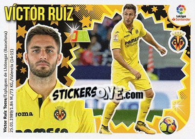 Sticker Víctor Ruiz (5) - Liga Spagnola 2018-2019 n. 616 - Colecciones ESTE