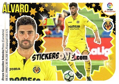 Sticker Álvaro (6) - Liga Spagnola 2018-2019 n. 617 - Colecciones ESTE