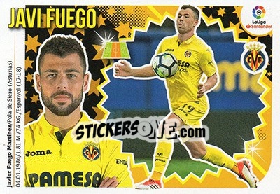 Sticker Javi Fuego (8) - Liga Spagnola 2018-2019 n. 619 - Colecciones ESTE
