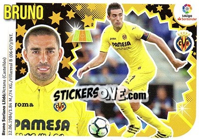 Sticker Bruno Soriano (10A) - Liga Spagnola 2018-2019 - Colecciones ESTE