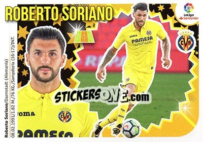 Sticker Roberto Soriano (10B) - Liga Spagnola 2018-2019 - Colecciones ESTE
