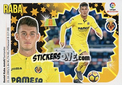 Sticker Raba (13B) - Liga Spagnola 2018-2019 n. 626 - Colecciones ESTE