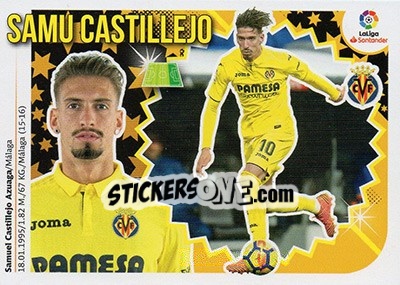 Sticker Samu Castillejo (15A) - Liga Spagnola 2018-2019 n. 628 - Colecciones ESTE