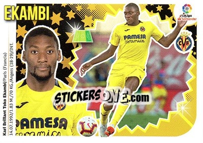 Sticker Ekambi (16) - Liga Spagnola 2018-2019 n. 630 - Colecciones ESTE